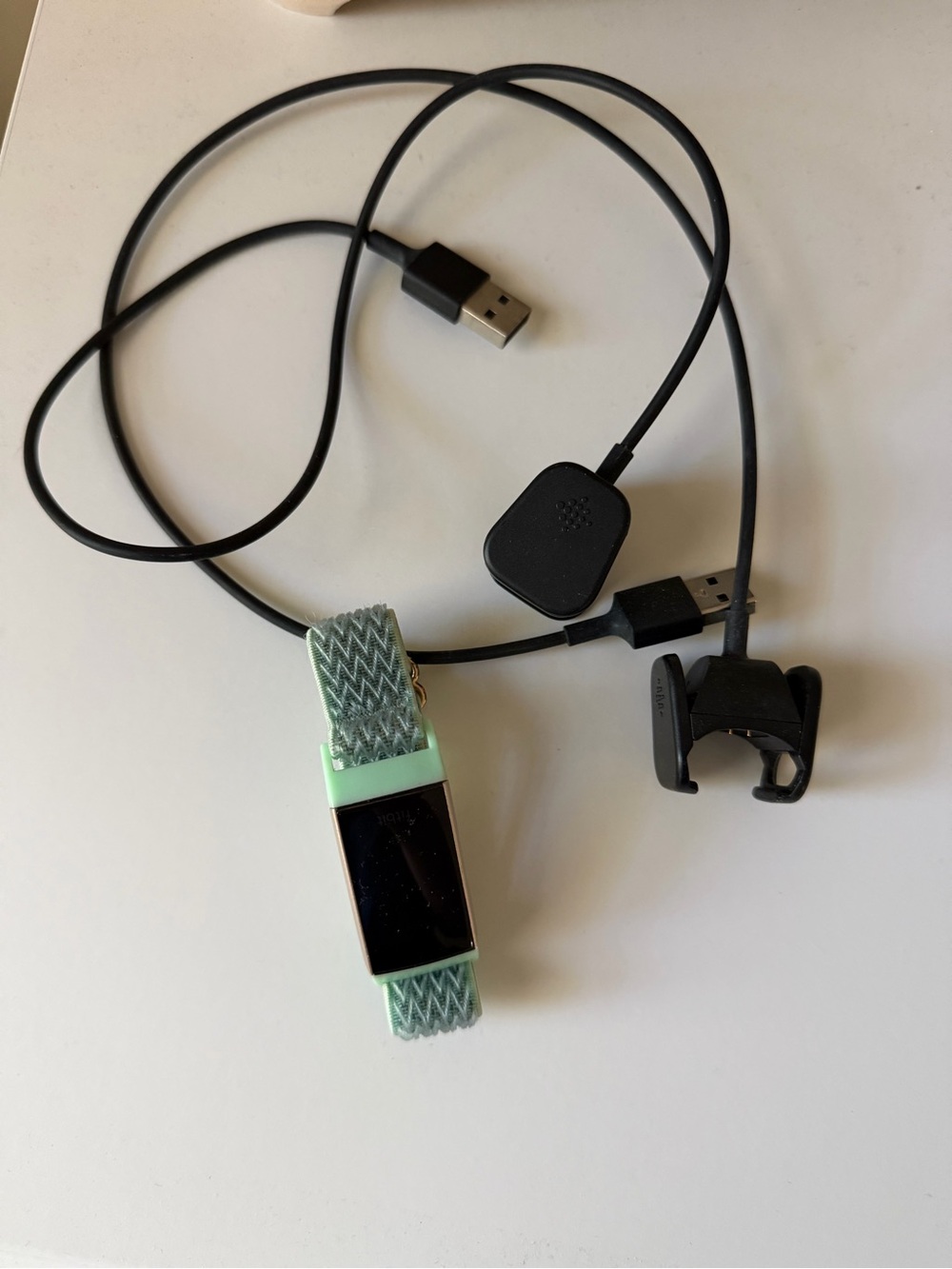Fitbit Charge 3 Tracker with Patterned Band and 2 chargers